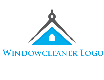 divider compass and roof logo