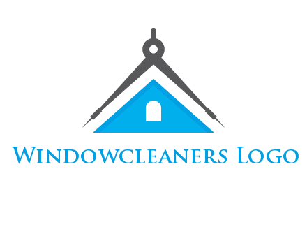 divider compass and roof logo
