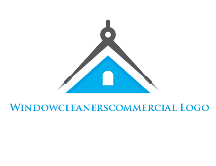 divider compass and roof logo