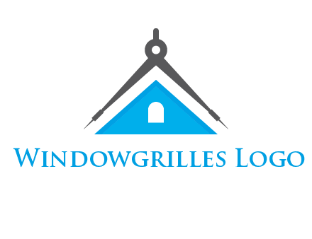 divider compass and roof logo