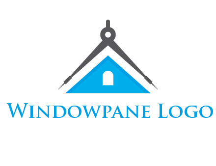 divider compass and roof logo