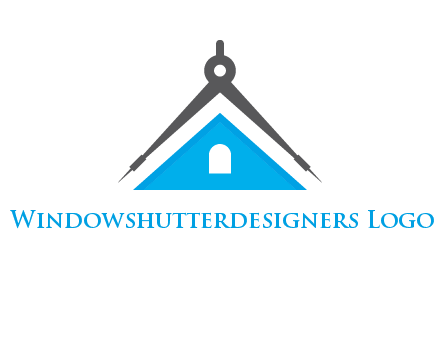 divider compass and roof logo
