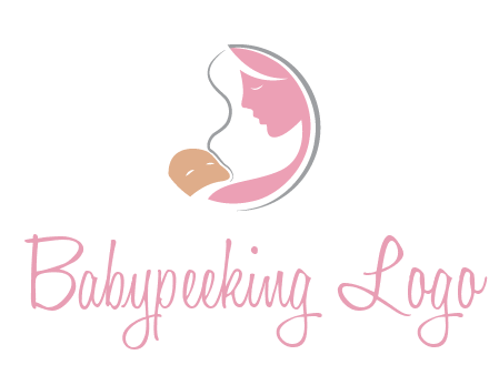 baby and mother childcare logo