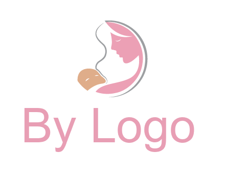 baby and mother childcare logo