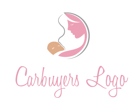 baby and mother childcare logo