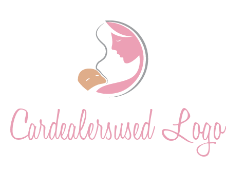 baby and mother childcare logo