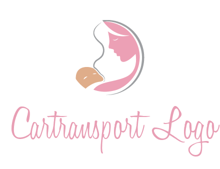 baby and mother childcare logo