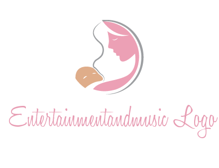 baby and mother childcare logo