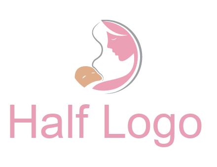 baby and mother childcare logo