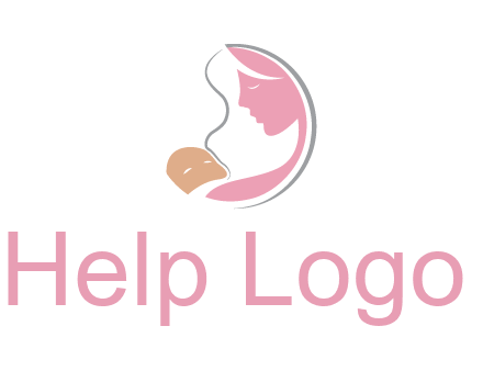 baby and mother childcare logo