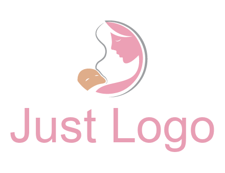 baby and mother childcare logo