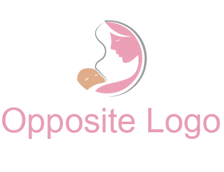 baby and mother childcare logo