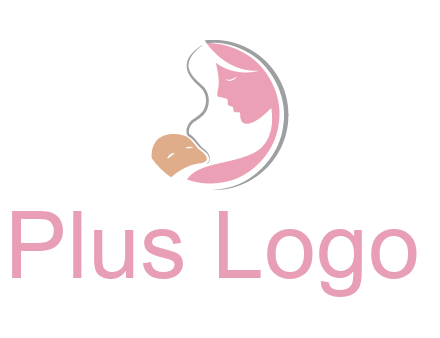 baby and mother childcare logo