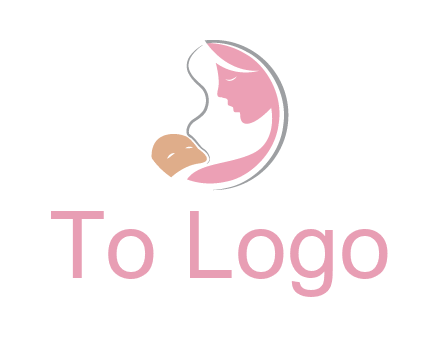 baby and mother childcare logo