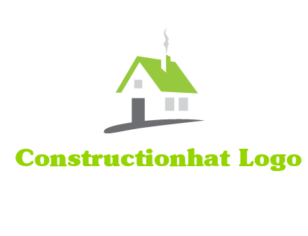 negative space house logo