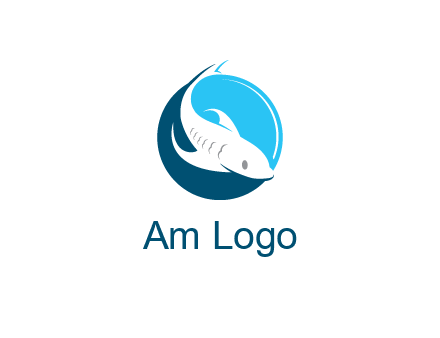 fish inside circle logo
