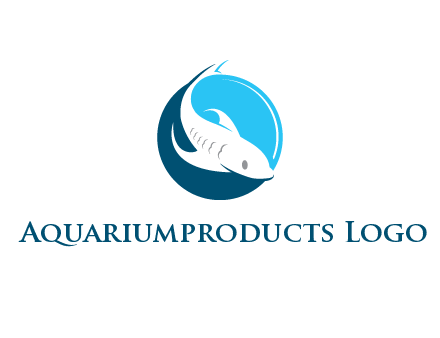 fish inside circle logo