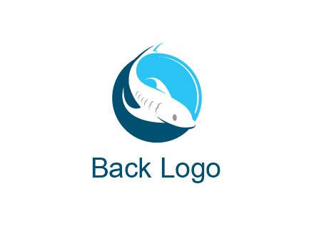 fish inside circle logo