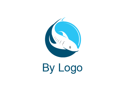 fish inside circle logo