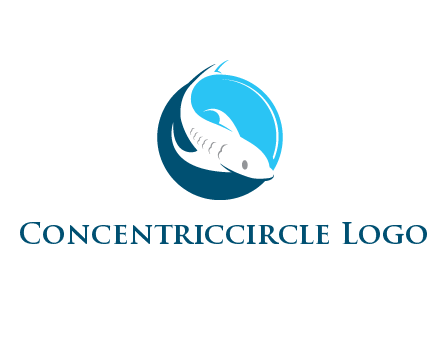 fish inside circle logo