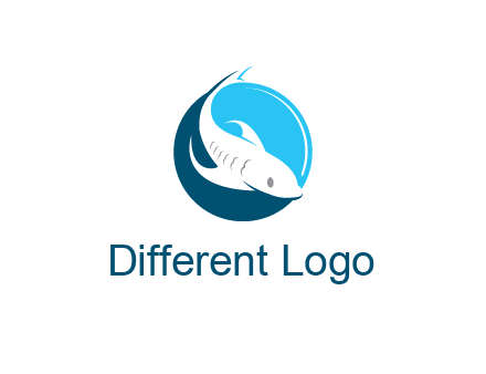 fish inside circle logo