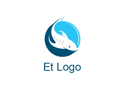 fish inside circle logo