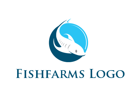 fish inside circle logo