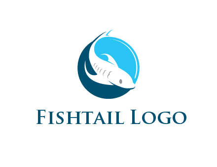 fish inside circle logo