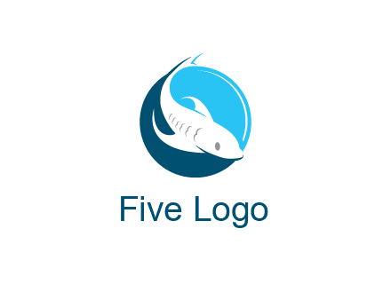 fish inside circle logo