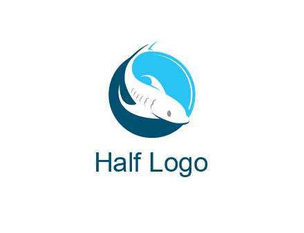fish inside circle logo