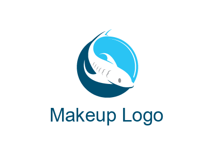 fish inside circle logo