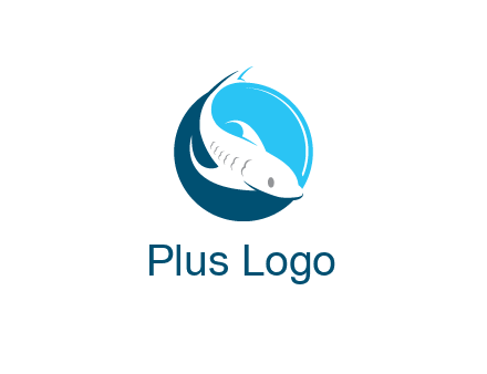 fish inside circle logo
