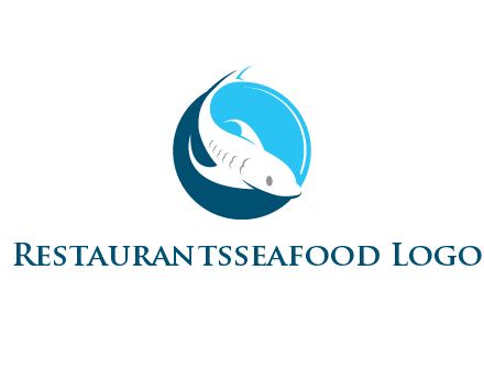 fish inside circle logo