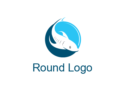 fish inside circle logo