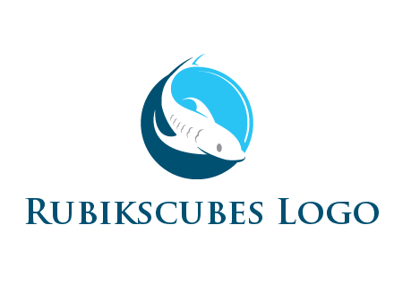 fish inside circle logo