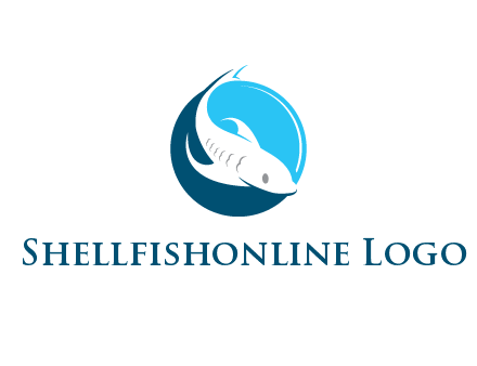 fish inside circle logo