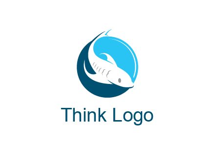 fish inside circle logo