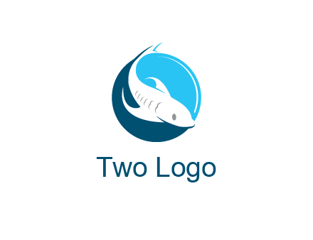 fish inside circle logo