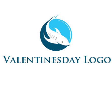 fish inside circle logo