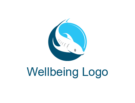 fish inside circle logo