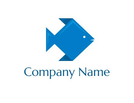 origami fish logo