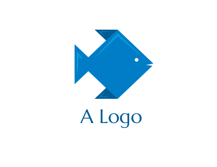 origami fish logo