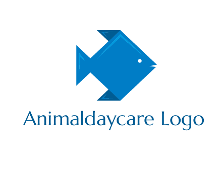origami fish logo