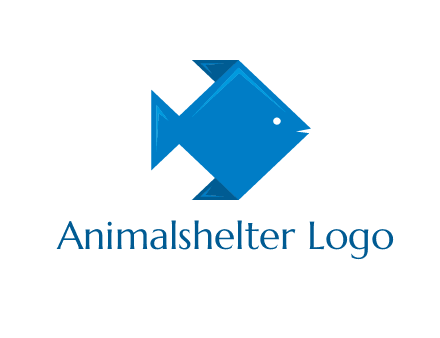 origami fish logo