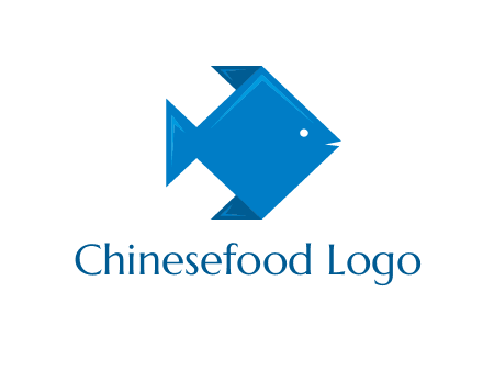origami fish logo