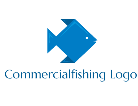 origami fish logo