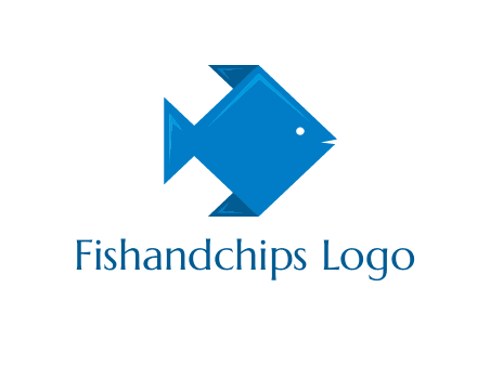 origami fish logo