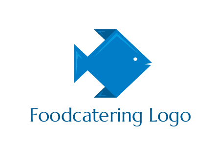 origami fish logo