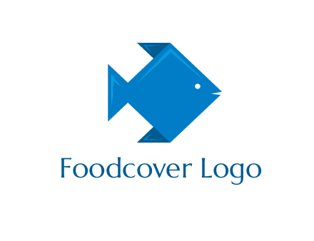 origami fish logo