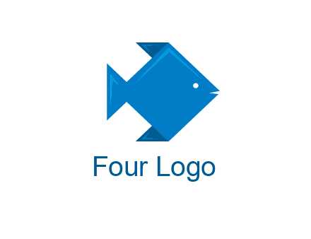origami fish logo